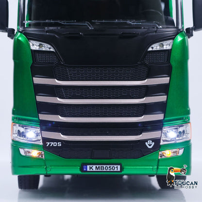 Fast Free Shipping for EU HUINA 1/18 Remote Control Tractor Truck SC 770S 1501 6X4 Plastic RC Lorry Car Lights Sound System Assembled Finished Model