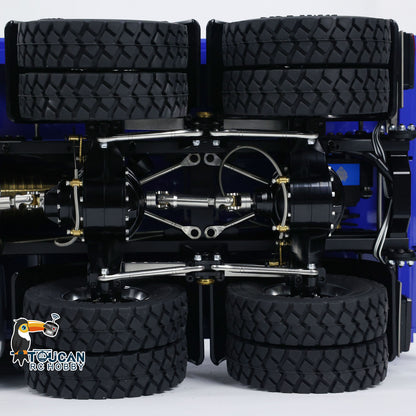 LESU 1/14 8x8 Metal Hydraulic RC Dump Truck 20130011 RTR Tipper Model FlySky I6S Radio Controller 2 Speed Transmission Brushless Motor Sound System