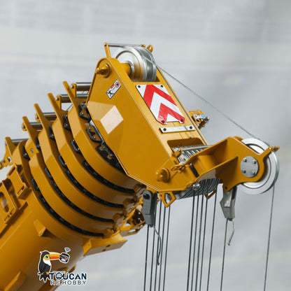 Eyewhale 1/14 Metal Remote Control Hydraulic Telescopic Crawler Crane Truck RC Hoist Model Brushless ESC Frsky Radio 5D Joystick