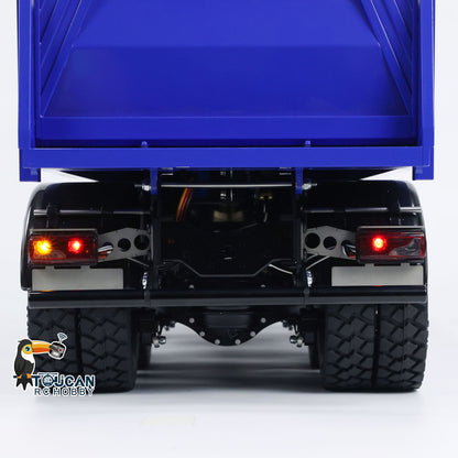 LESU 1/14 8x8 Metal Hydraulic RC Dump Truck 20130011 RTR Tipper Model FlySky I6S Radio Controller 2 Speed Transmission Brushless Motor Sound System