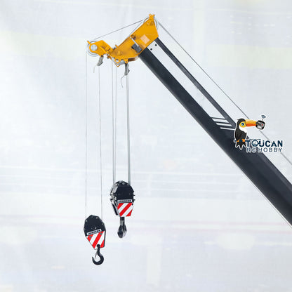 Eyewhale 1/14 Metal Remote Control Hydraulic Telescopic Crawler Crane Truck RC Hoist Model Brushless ESC Frsky Radio 5D Joystick