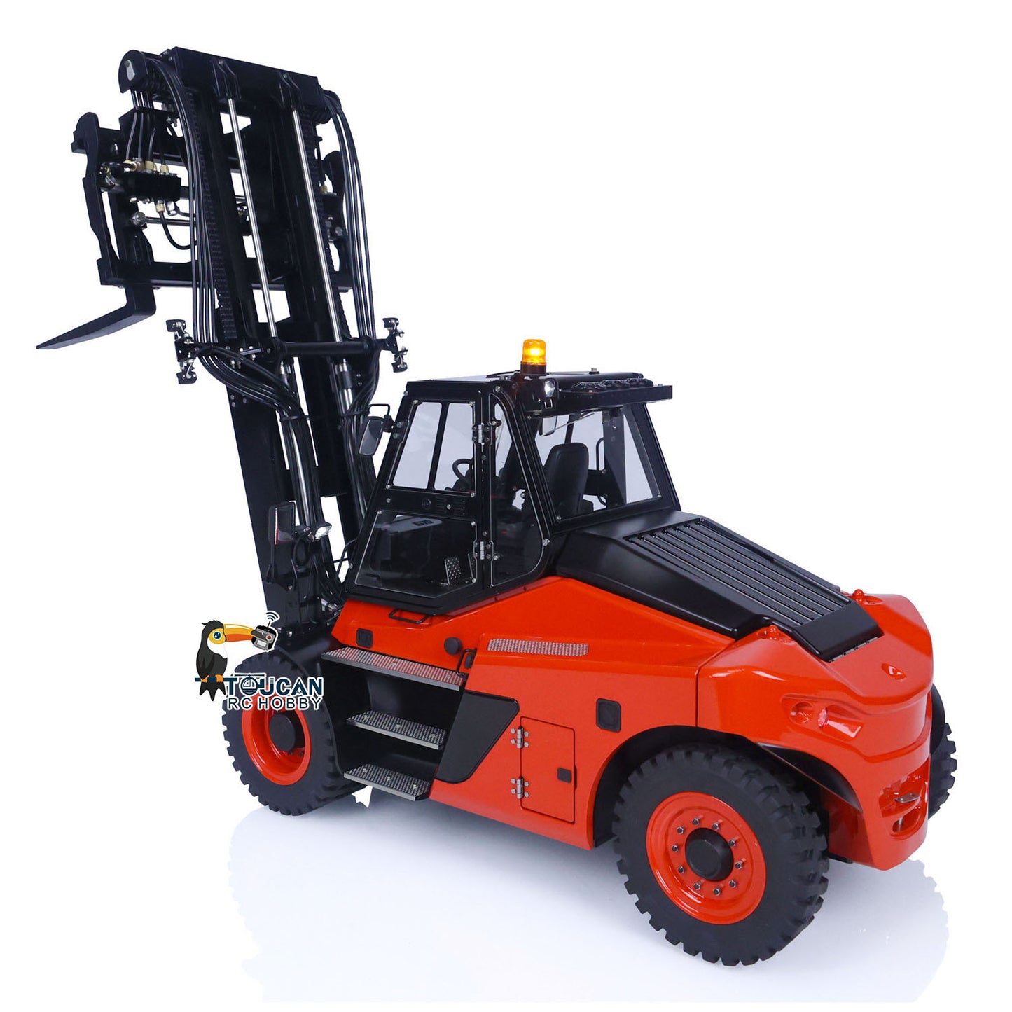 LESU 1/14 RC Hydraulic Painted Assembled RC forklift Metal Aoue-LD160S Remote Control Wheeled Car Sound Light System Model