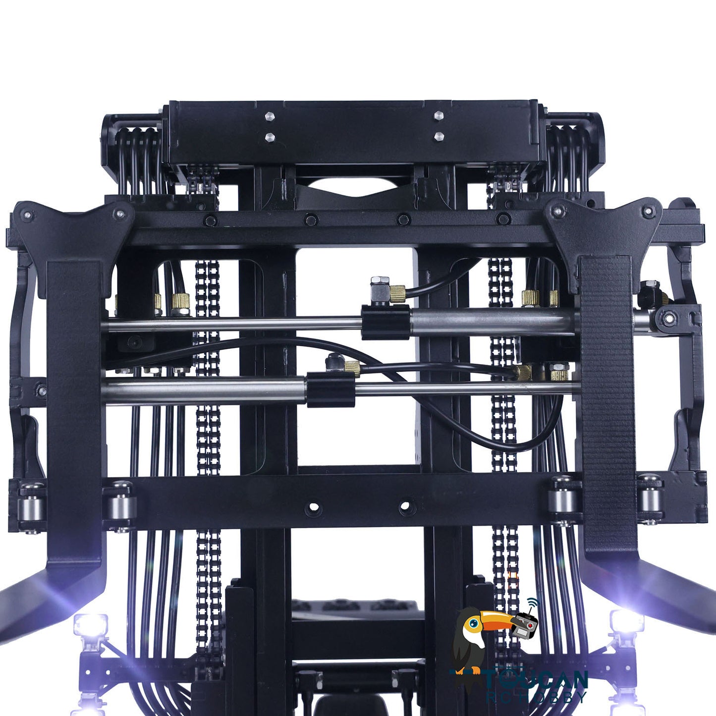 LESU 1/14 RTR Hydraulic RC forklift Aoue-LD160S for Truck Painted Assembled Model W/ Openable Door Sound Light System