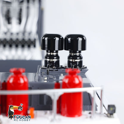 1:14 LESU RC Hydraulic Excavator AOUE 9150 Metal RTR Remote Control Digger Model ESC Motor Light System FlySky PL18EV Battery