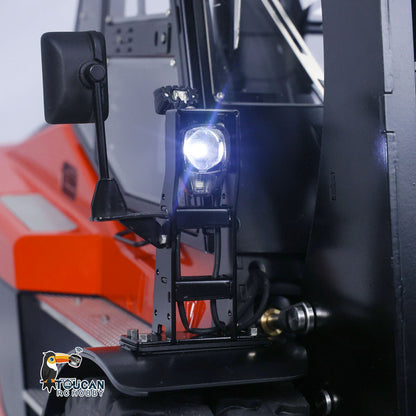 LESU 1/14 RC Hydraulic Painted Assembled RC forklift Metal Aoue-LD160S Remote Control Wheeled Car Sound Light System Model