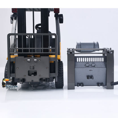 Fast Free Shipping for EU HIUNA 577 1/14 RC Electric Lifting Remote Control Forklift Model Construction Vehicle Battery Light Sound Effect Battery