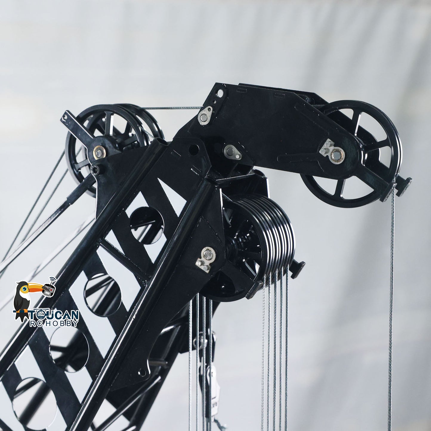 Metal 1/14 RC Hydraulic Crawler Crane C1200 Remote Control Construction Vehicle Flysky PL18 LITE Radio Brushless Motor Battery