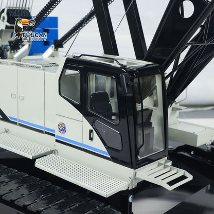 Metal 1/14 RC Hydraulic Crawler Crane C1200 Remote Control Construction Vehicle Flysky PL18 LITE Radio Brushless Motor Battery