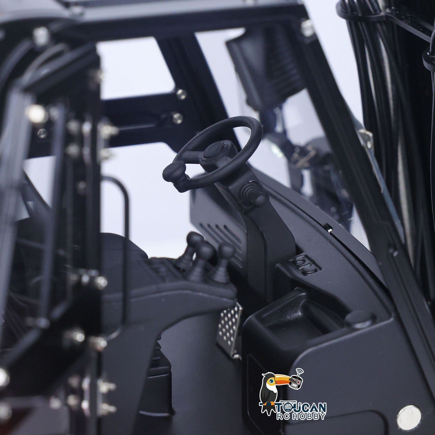 LESU 1/14 RC Hydraulic Painted Assembled RC forklift Metal Aoue-LD160S Remote Control Wheeled Car Sound Light System Model
