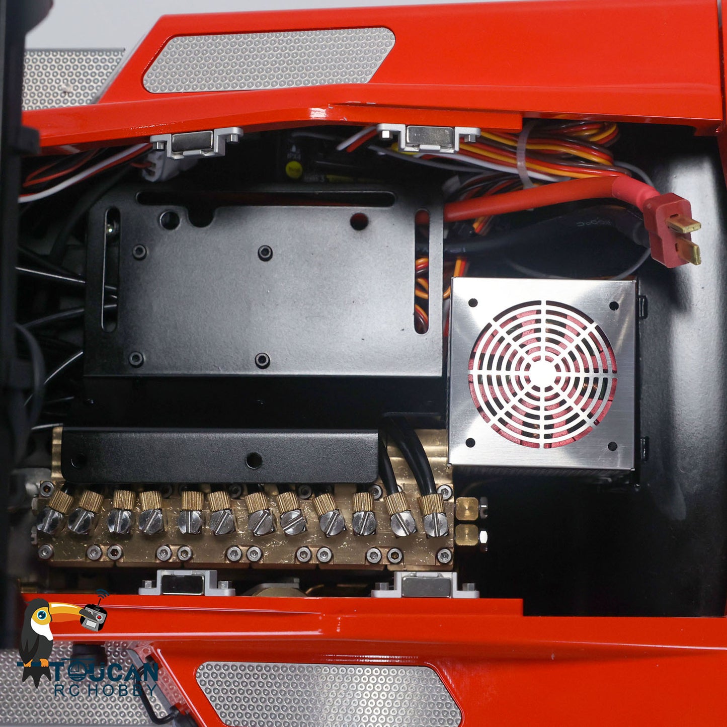 LESU 1/14 RTR Hydraulic RC forklift Aoue-LD160S for Truck Painted Assembled Model W/ Openable Door Sound Light System