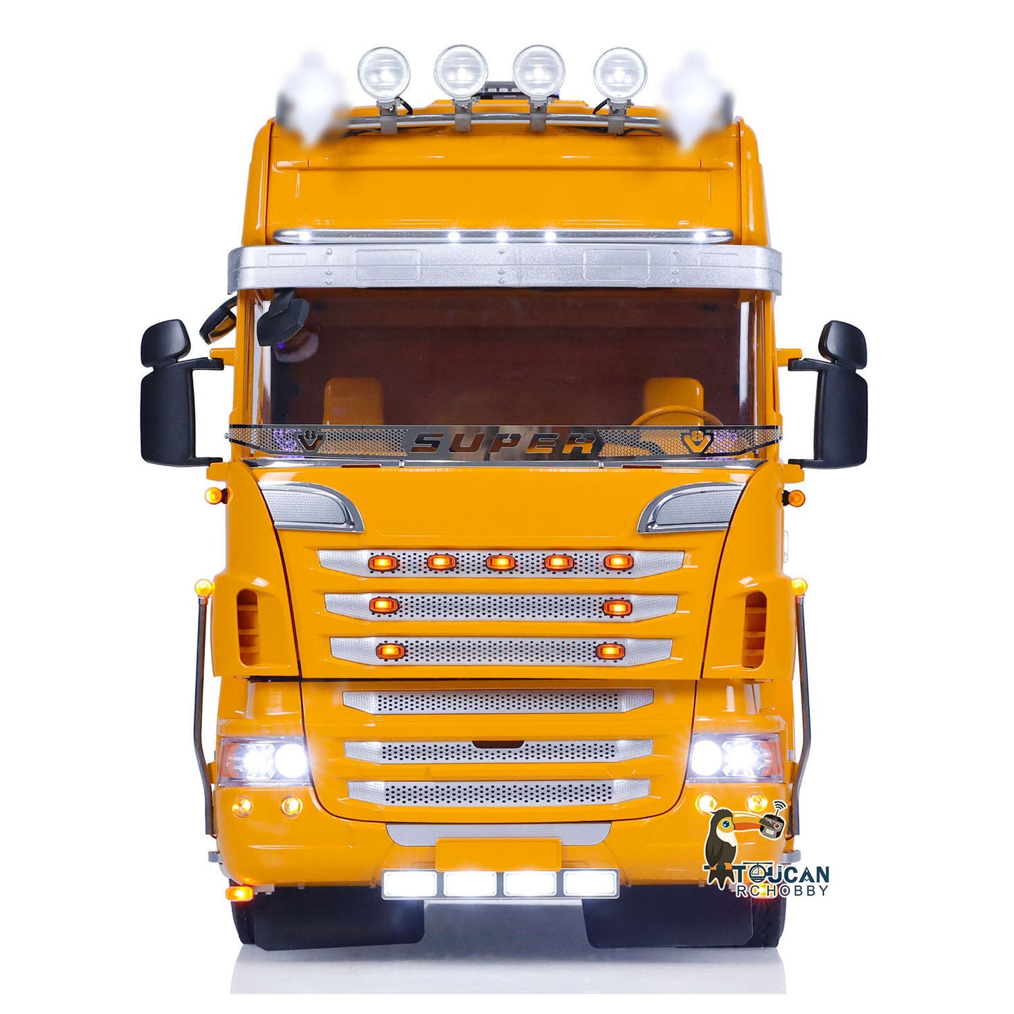 TOUCAN Metal Chassis 4X4 1/14 RC Tractor Truck DIY Customized for Model Car