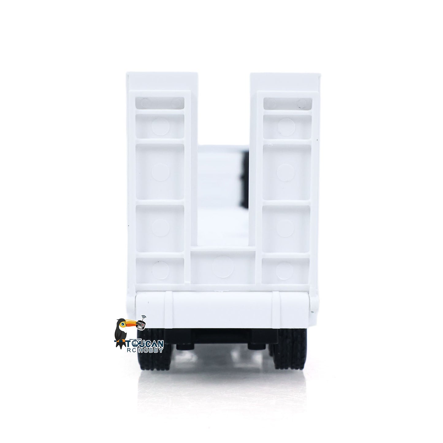 US Stock TOUCAN RC HOBBY RTR HUINA 9900 1/64 Remote Control Tractor Truck W/ 3Axle Plastic Semi Flatbed Trailer Lights Sound Effect Manual Support Legs