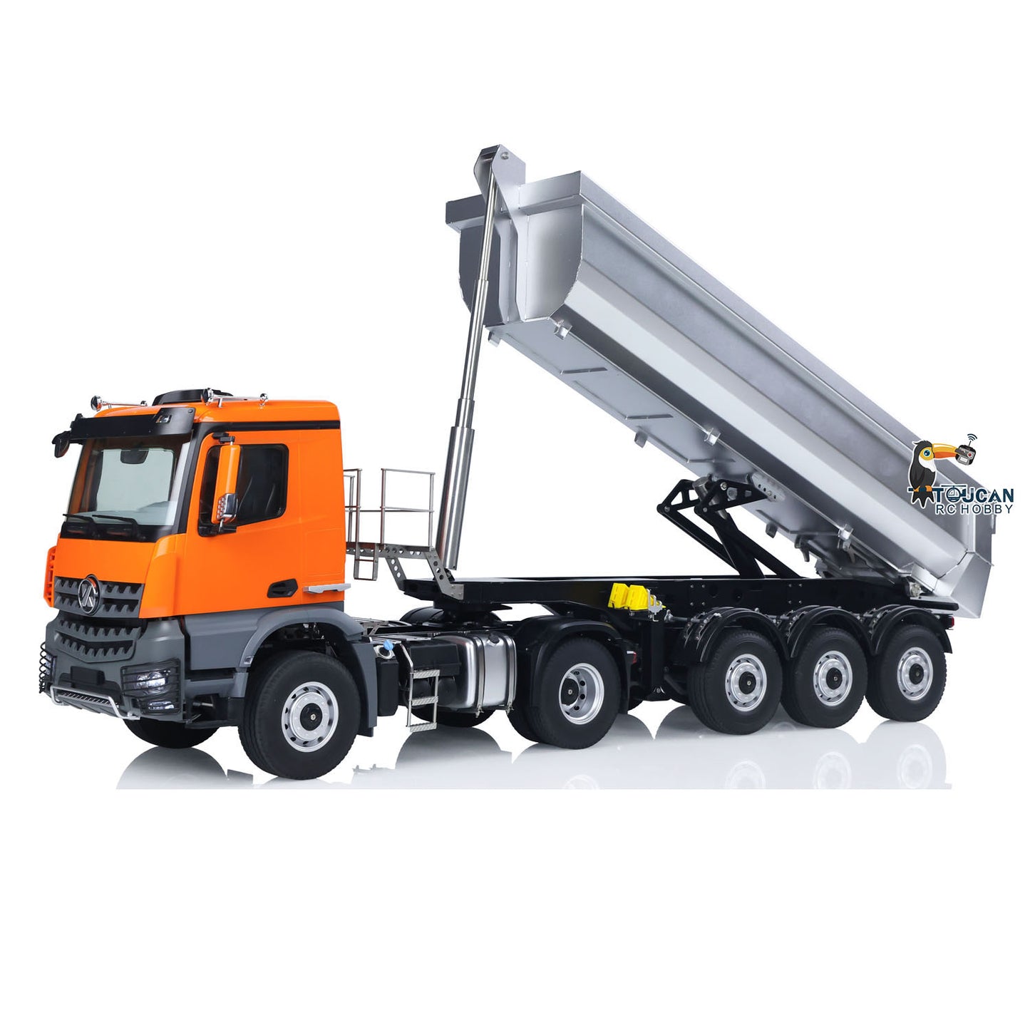 Fast Free Shipping Kabolite 1/14 4X4 RC Tractor Truck 3Axles Electric Lifting Dump Trialer RTR Car