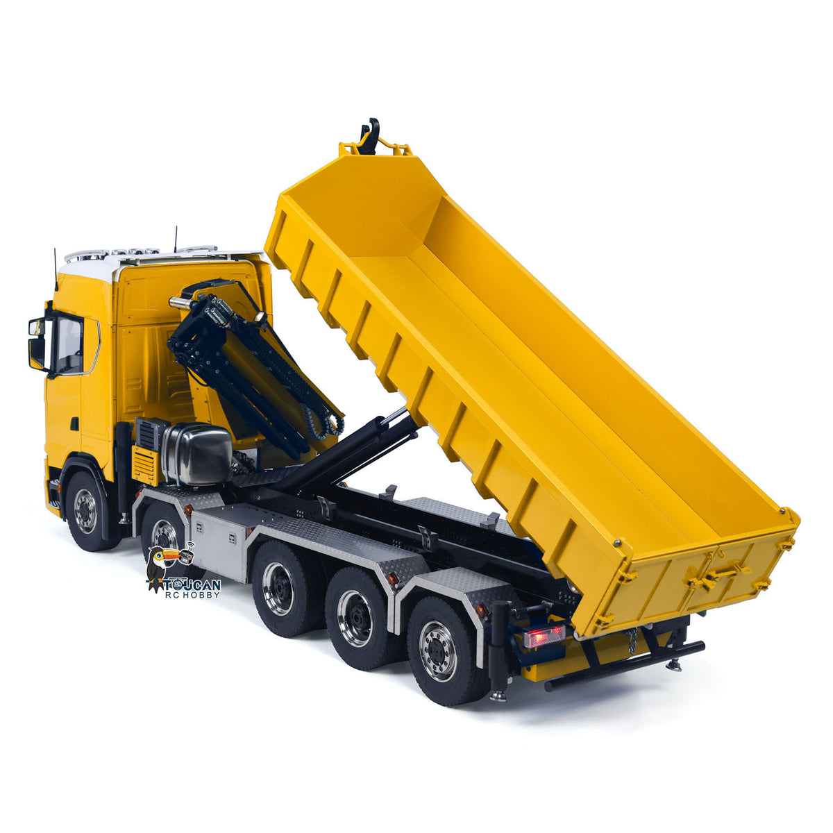 TOUCAN RC HOBBY LXY Metal 1/14 RC Hydraulic Dumper 770S 10x10 Full Dump Truck Crane Axle Lifting Car