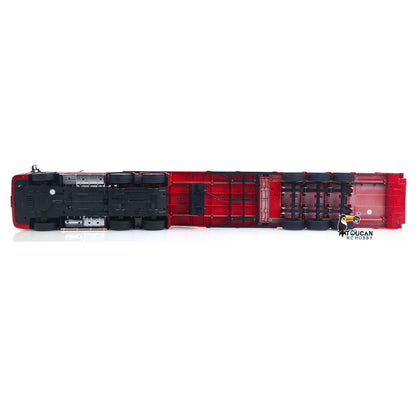 TOUCAN RC HOBBY US Stock HUINA 770S 1/18 Remote Control Tractor Truck 3 Axle Plastic Semi Flatbed Trailer RTR Model for Adults