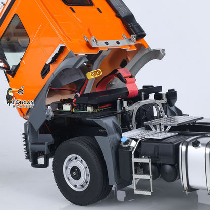 Fast Free Shipping Kabolite 1/14 4X4 RC Tractor Truck 3Axles Electric Lifting Dump Trialer RTR Car
