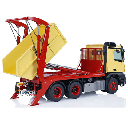 JXModel VL18U K3363 Cabin 1/14 Metal RC Hydraulic Skip Loader RTR 6x4 Axles Differential Lock 4-Way Valve 2-Speed Gearbox Light Sound for Collectors