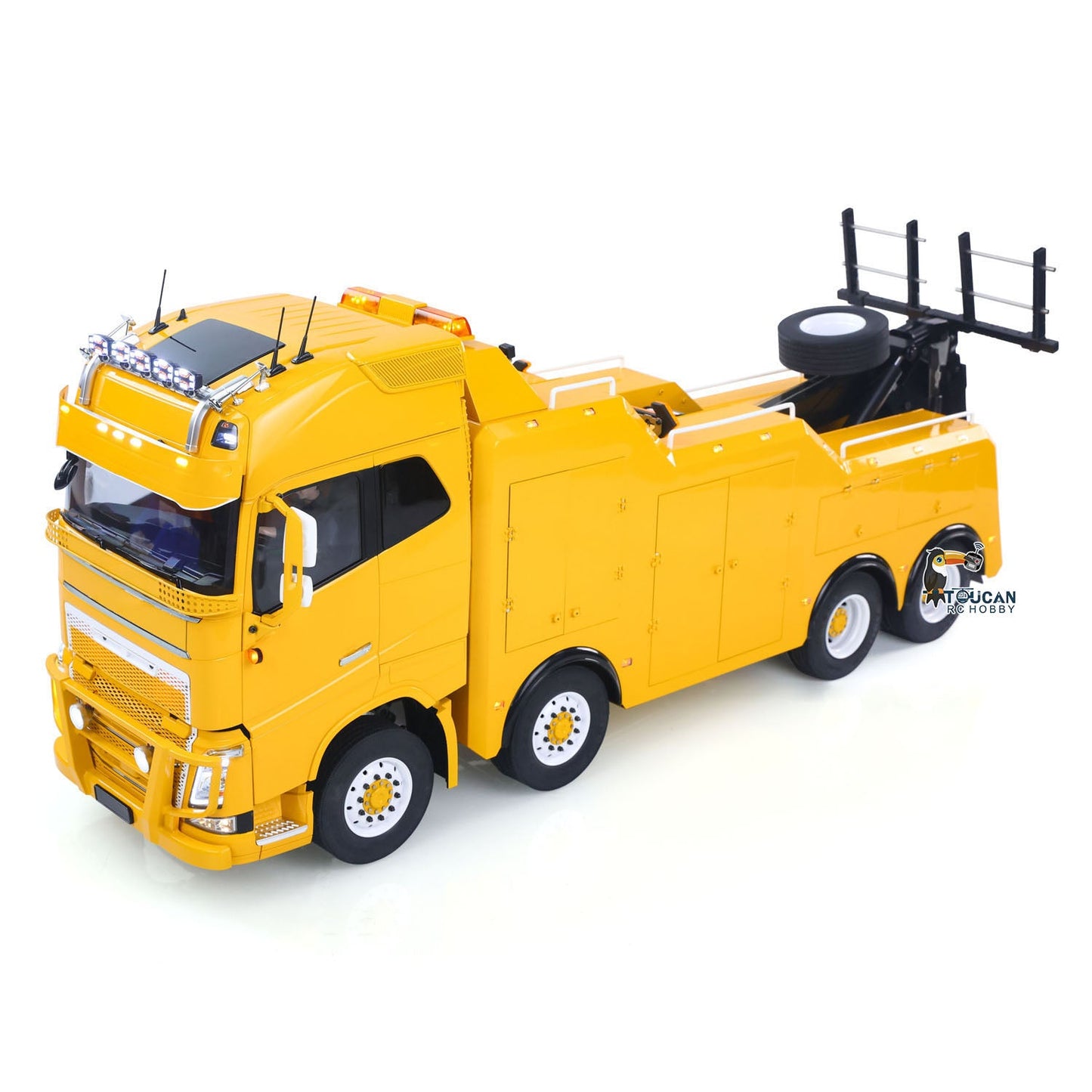 TOUCAN 8X4 Metal 1/14 RC Road Rescue Truck FH16 RTR 2Speed Model Car Flysky Paladin PL18EV Lite Radio Battery Smoke Light Sound