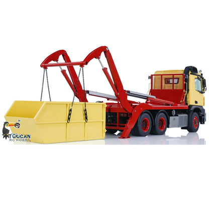 JXModel VL18U K3363 Cabin 1/14 Metal RC Hydraulic Skip Loader RTR 6x4 Axles Differential Lock 4-Way Valve 2-Speed Gearbox Light Sound for Collectors