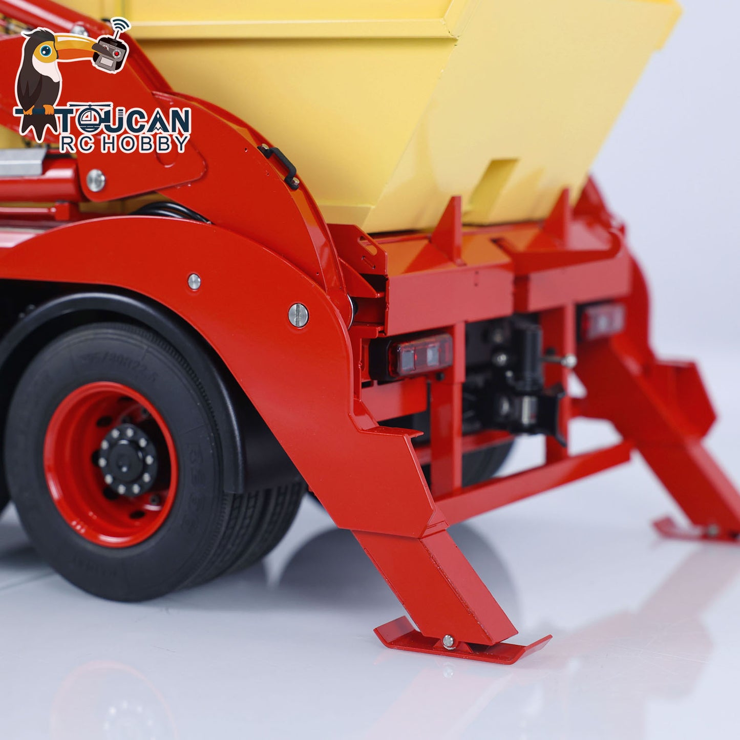 JXModel VL18U K3363 Cabin 1/14 Metal RC Hydraulic Skip Loader RTR 6x4 Axles Differential Lock 4-Way Valve 2-Speed Gearbox Light Sound for Collectors
