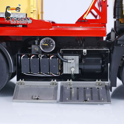 JXModel VL18U K3363 Cabin 1/14 Metal RC Hydraulic Skip Loader RTR 6x4 Axles Differential Lock 4-Way Valve 2-Speed Gearbox Light Sound for Collectors