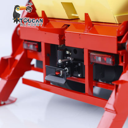 JXModel VL18U K3363 Cabin 1/14 Metal RC Hydraulic Skip Loader RTR 6x4 Axles Differential Lock 4-Way Valve 2-Speed Gearbox Light Sound for Collectors