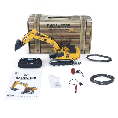 Fast Free Shipping 1/50 RC Digger PC520 Electric Lifting Radio Control Excavator Engineering Vehicle Metal Tracks Lights Sound Small Toy Collection