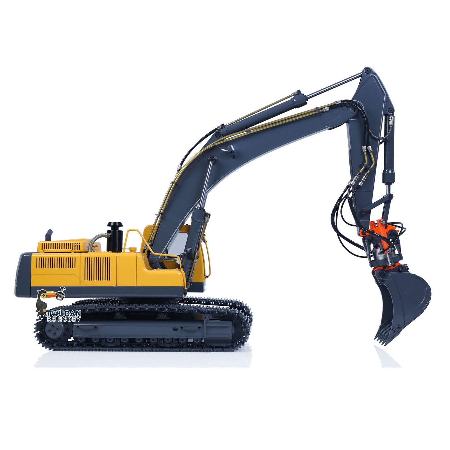 In Stock JDM V2 1/14 RC Digger Radio Control Excavator Upgraded Cars EC360 with Sound Light Module FlySky PL18 ESC Servo Motor