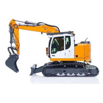 Metal 1/14 RC Hydraulic Excavator LR914 PRO MAX Remote Control Digger Construction Car 8ways Valve PL18EV LITE Radio Battery