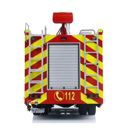 In Stock 1/14 6x4 Metal RC Fire Vehicles PS004 Remote Control Extinguisher Truck Sprinkler Car RTR Hobby Model Lights Sounds I6S Radio System ESC Servo Motor