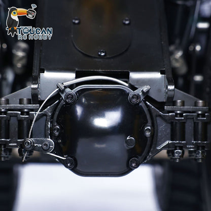 US Stock Metal 1/14 RC Hydraulic Loader WA480 Heavy Construction Machine Differential Lock Axles Quick Coupler Fork Light Sound ST8