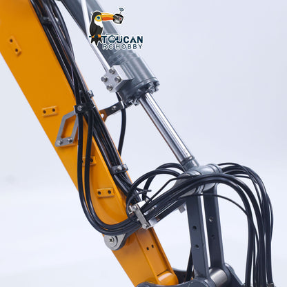 Metal 1/14 RC Hydraulic Excavator LR914 PRO MAX Remote Control Digger Construction Car 8ways Valve PL18EV LITE Radio Battery