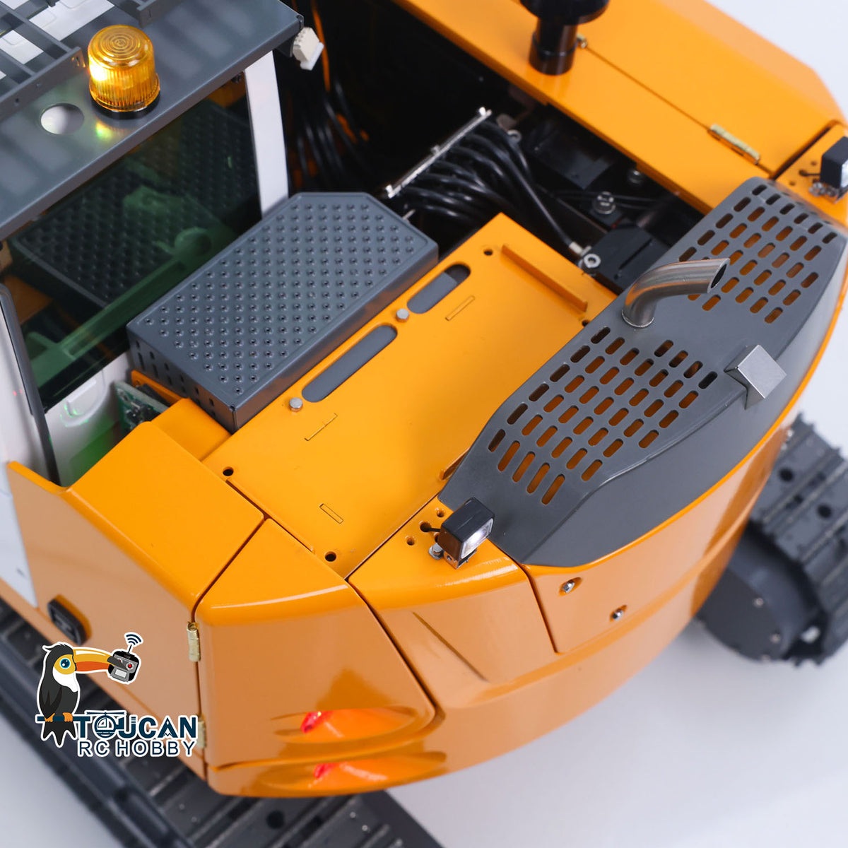 TOUCAN RC HOBBY CUT RC Hobby LR914 PRO MAX Metal 1/14 RC Hydraulic Excavator RC Digger Wrist Quick Coupler Bucket 8ways Valve PL18EV LITE Sound Radio Battery
