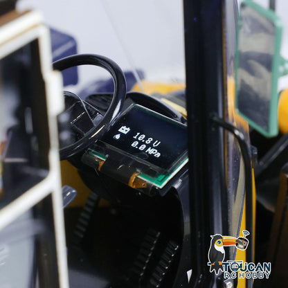 US Stock Metal 1/14 RC Hydraulic Loader WA480 Heavy Construction Machine Differential Lock Axles Quick Coupler Fork Light Sound ST8