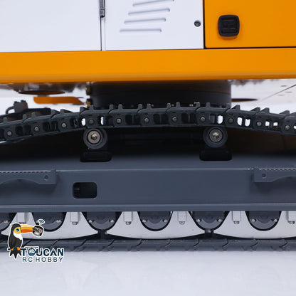 CUT Model LR914 PRO MAX 1/14 Metal RC Hydraulic Excavator RTR 8-Way Valve 3 Arm Digger PL18EV Lite Controller Quick Coupler Light Sound Brushless Drive Motor for Collectors