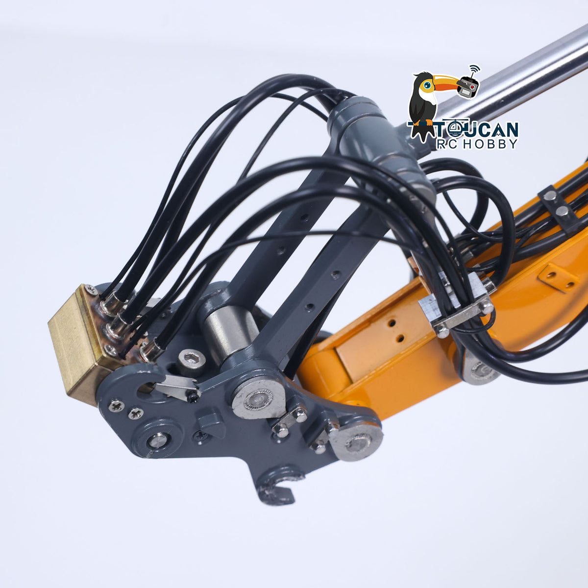 TOUCAN RC HOBBY CUT RC Hobby LR914 PRO MAX Metal 1/14 RC Hydraulic Excavator RC Digger Wrist Quick Coupler Bucket 8ways Valve PL18EV LITE Sound Radio Battery