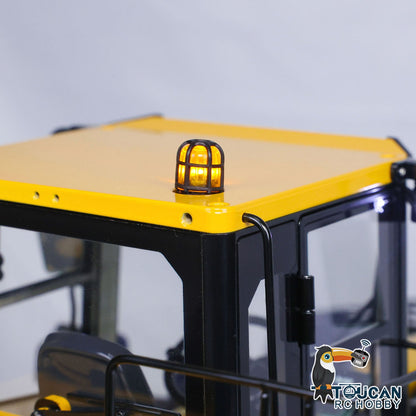 1/14 RC Metal Hydraulic Loader WA480 Electric Construction Heavy Machine Quick Coupler Fork Bucket Light Sound ST8 Radio Battery