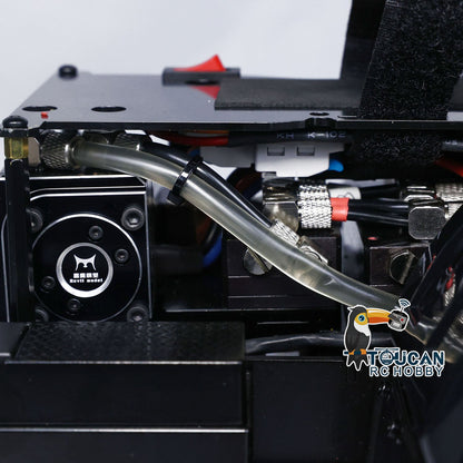 US Stock Metal 1/14 RC Hydraulic Loader WA480 Heavy Construction Machine Differential Lock Axles Quick Coupler Fork Light Sound ST8