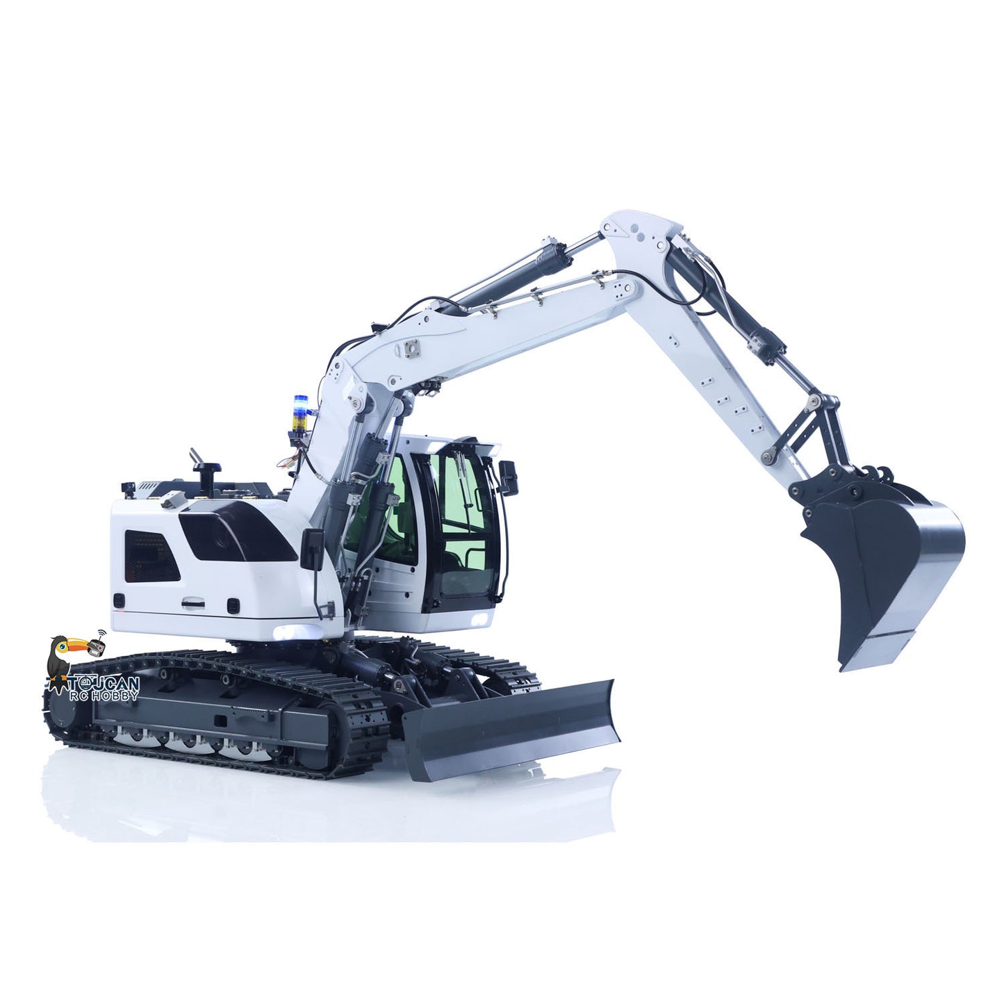 In Stock LR914 1/14 Remote Control Digger RC Hydraulic Excavator 5CH Valves Brushless Drive Motor Lights Flysky ST8 Radio RTR Charger