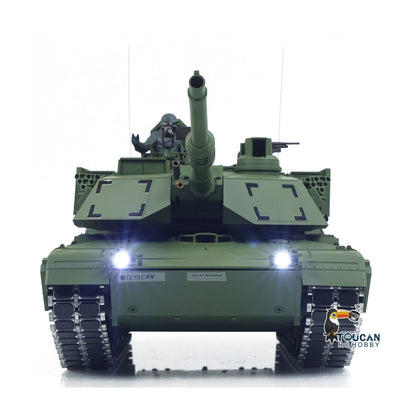 In Stock 1/16 TOUCAN Remote Control Battle Tank 3918 Abrams M1A2 Metal Gearbox 360 Rotation Barrel Recoil Elevation Laser Aiming Light