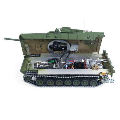 In Stock 1/16 TOUCAN Remote Control Battle Tank 3918 Abrams M1A2 Metal Gearbox 360 Rotation Barrel Recoil Elevation Laser Aiming Light