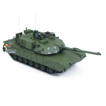 In Stock 1/16 TOUCAN Remote Control Battle Tank 3918 Abrams M1A2 Metal Gearbox 360 Rotation Barrel Recoil Elevation Laser Aiming Light