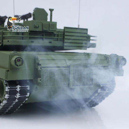 In Stock 1/16 TOUCAN Remote Control Battle Tank 3918 Abrams M1A2 Metal Gearbox 360 Rotation Barrel Recoil Elevation Laser Aiming Light