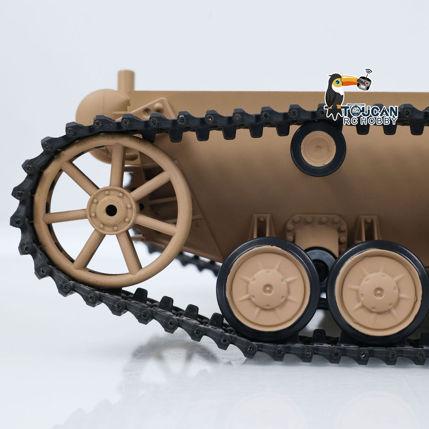 TOUCAN RC HOBBY IN Stock Plastic Sprockets Road Wheels Idlers Accessories Pack Decal Assembled Chassis For HL 1/16 3858 RC Tank Vehicle DIY Model