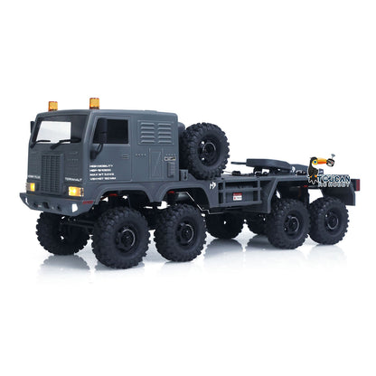 Fast Free Shipping RTR 1/18 Radio Control Military Truck 8*8 RC Off Road Vehicle 280 Brushed Motor Fifth Wheel Winch Metal Hook All Wheel Steering