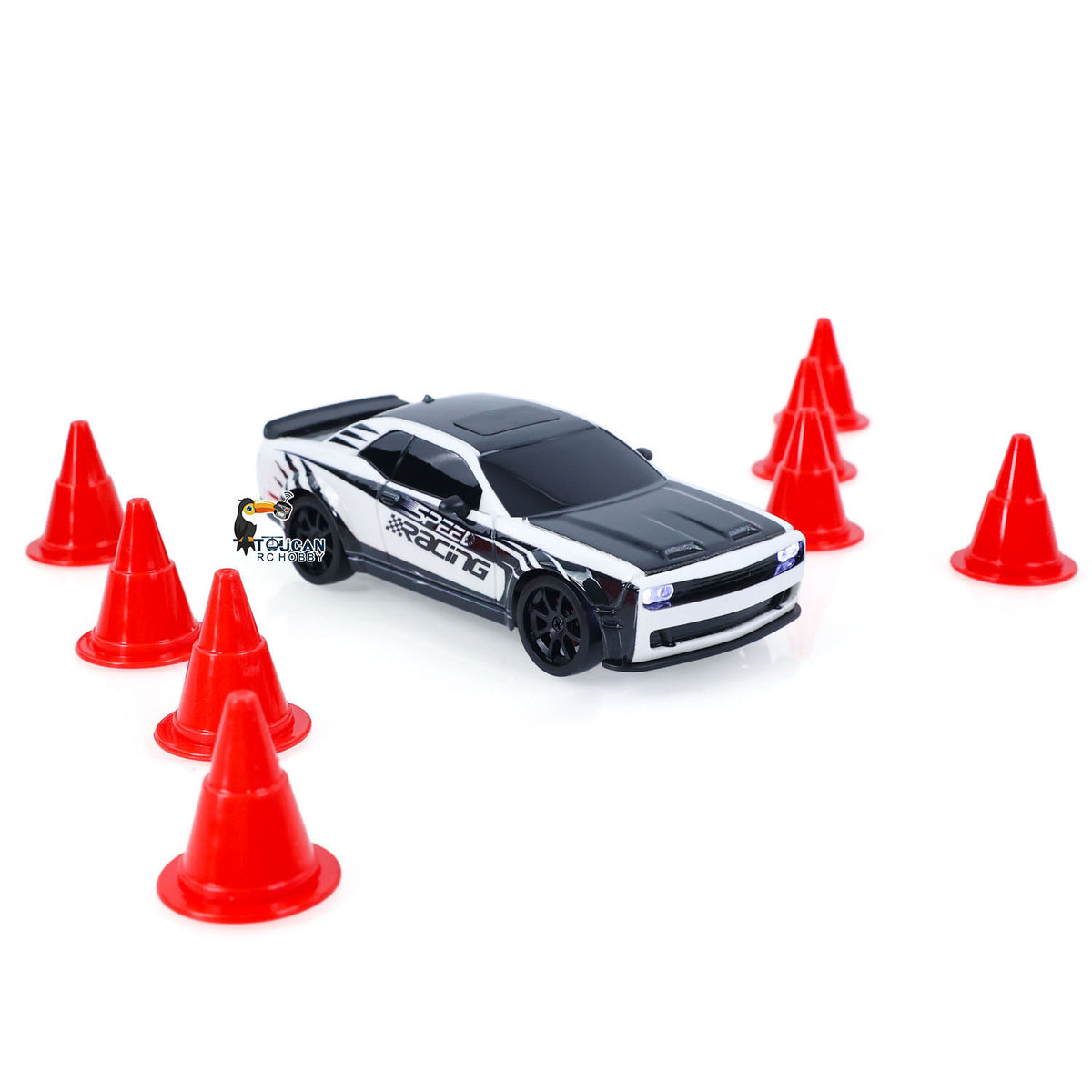TOUCAN RC HOBBY US Stock JIABAILE 3612 4WD Plastic 1/36 RC Drift Car Gyroscope Indoor Outdoor Mini Racing Vehicles Model LED Lights Battery 2.4G Radio