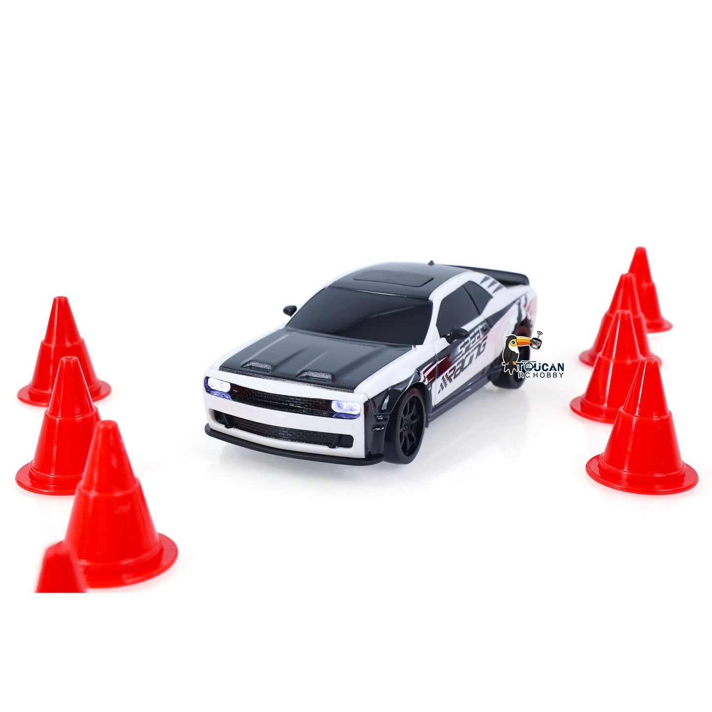 JIABAILE 3612 4WD Plastic 1/36 RC Drift Car Gyroscope Indoor Outdoor Mini Racing Vehicles Model LED Lights Battery 2.4G Radio