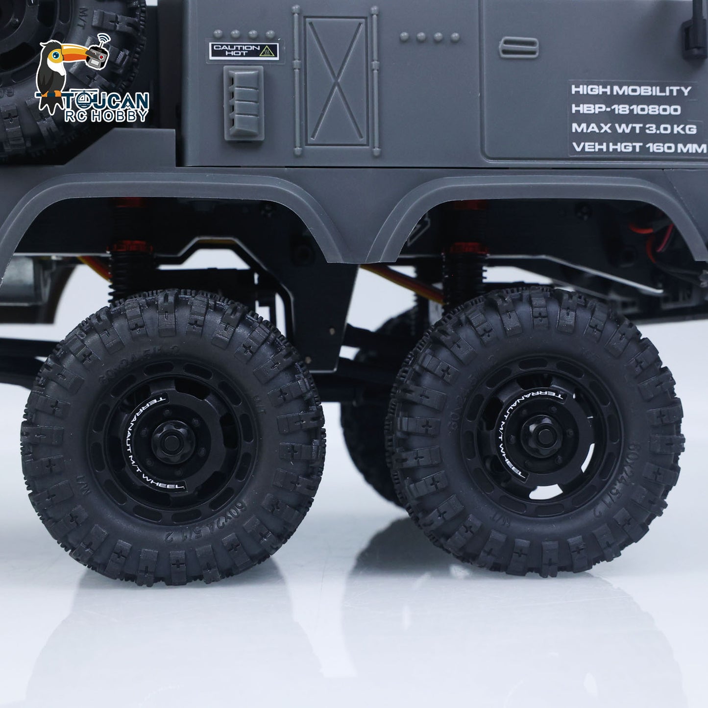 US Stock RTR 1/18 Radio Control Military Truck 8*8 RC Off Road Vehicle 280 Brushed Motor Fifth Wheel Winch Metal Hook All Wheel Steering