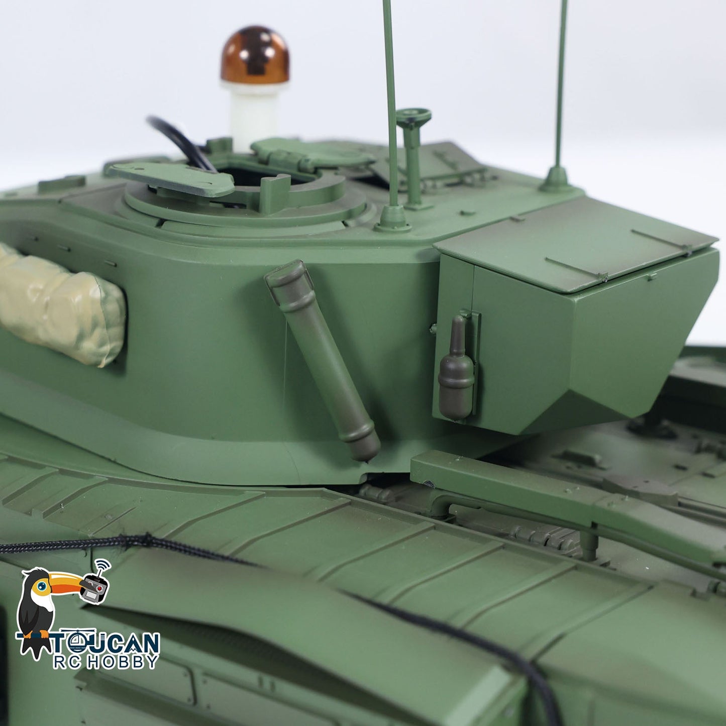 US Stock Tongde 1/16 Military RC Tank Churchill Mk.VII Metal Tracks Wheels Gearbox Infrared Battle Model Radio Control Armored Vehicles Battery