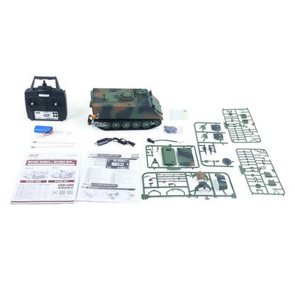 TD Metal 1/16 RC Tank M113A1 Pro Edition Remote Control Electronic Toy 360 Turret Rotation Infrared Combat System Smoke Unit Light Sound Adjustable Tracks Metal Wheels Gearboxes Battery